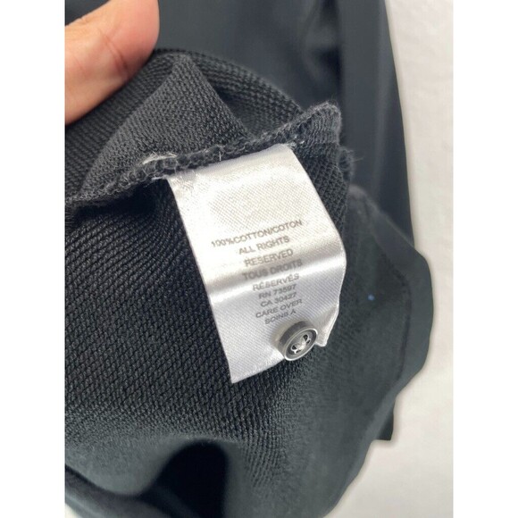 Raffi The Derek Henley Sweater Mens Black Knit Long Sleeve 3 Button Pullover XXL - Picture 8 of 9